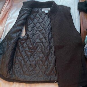 L Brown vest